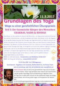 Fabian Grundlagen des Yoga Teil3 kosmischer Körper 11.3.2017